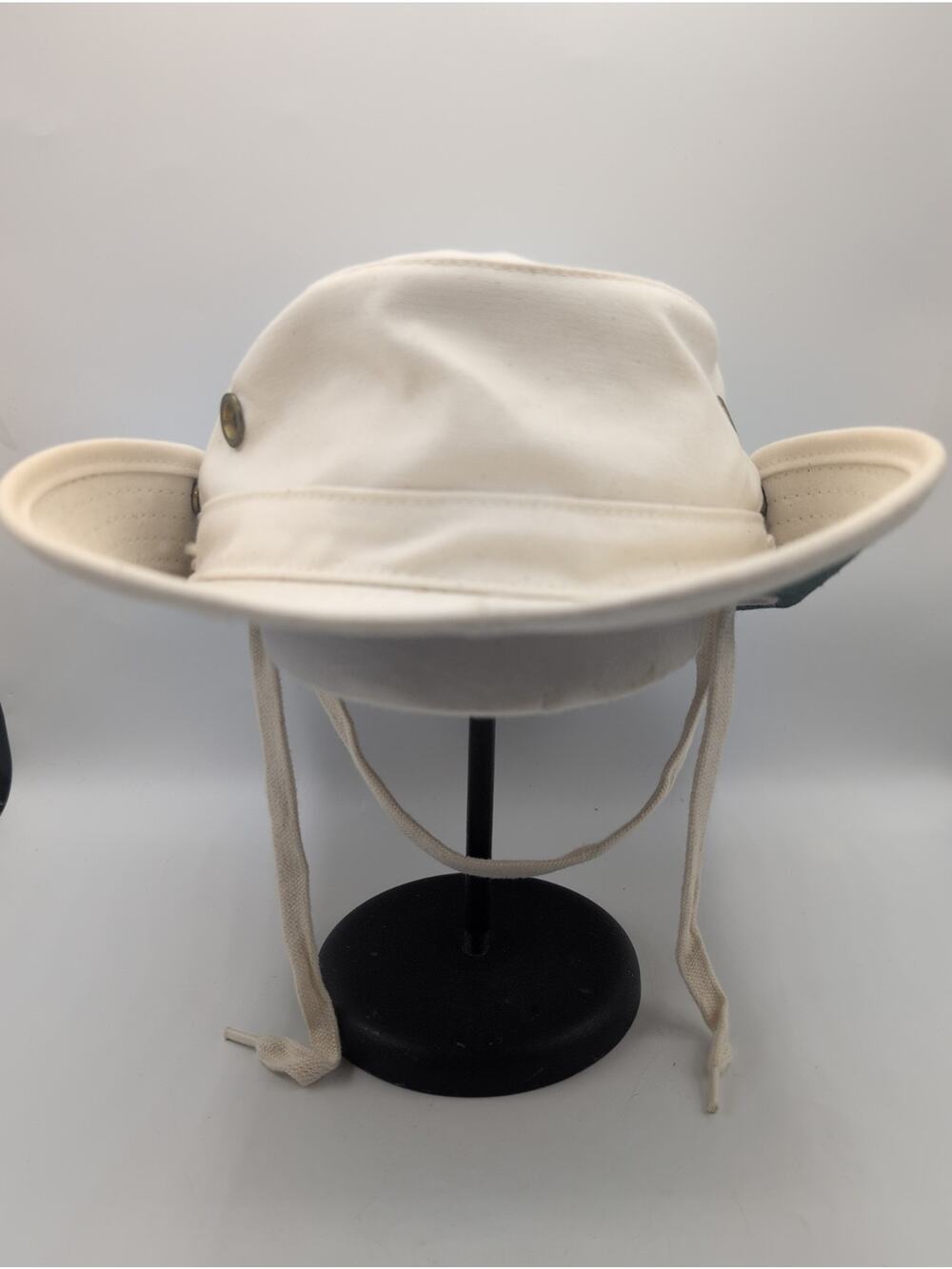 Tilley Hat Bucket Sun Cap 7 5/8 Natural Airflo Khaki 100% Cotton